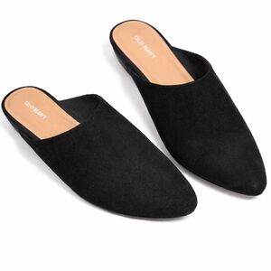 Old Navy Classic Slip On Mules, Womenz Sz 8 Sleek Black, Classic, Lagenlook